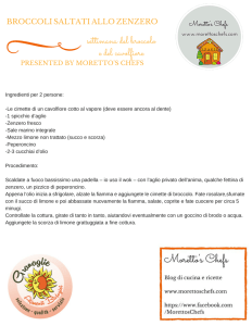 broccoli saltati allo zenzero