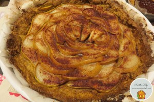 Crostata di pere con frolla di mais