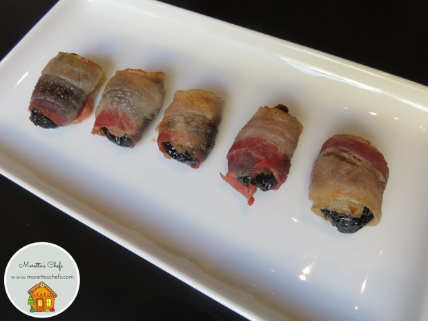 Stuzzichini di prugne e bacon