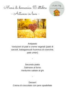 Menù "Autumn in love"