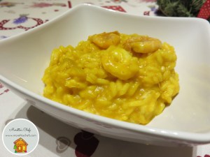 Risotto speziato alla zucca e gamberi