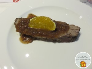 Arrosto all'arancia e vino rosso