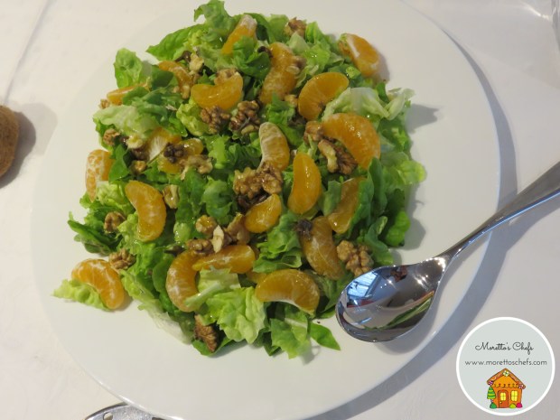 Insalata natalizia con clementine