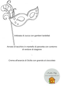 Menù cena di Carnevale