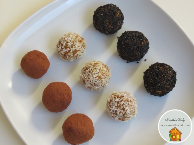 Tartufini di carote senza cottura