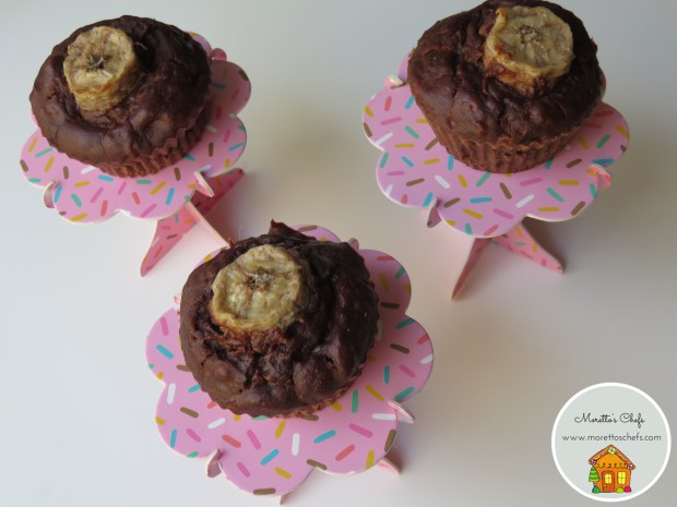 Muffin alla banana e cacao