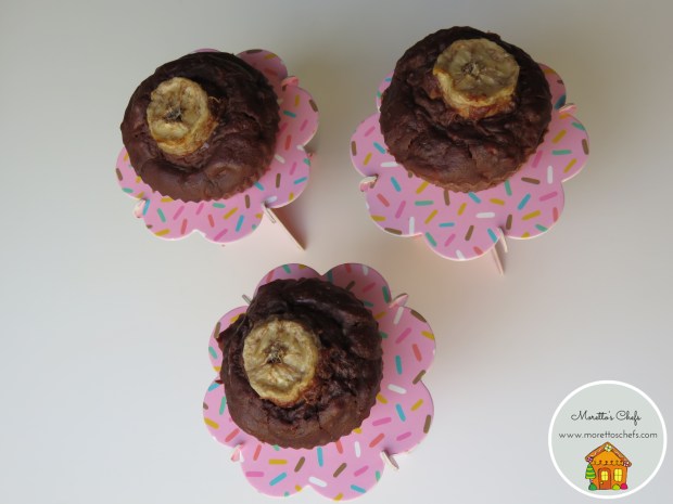 Muffin alla banana e cacao