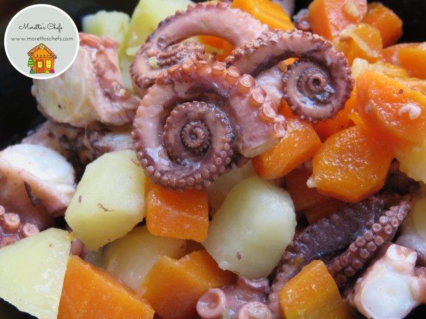 Insalata di polpo, carote, patate e zenzero - Giornata nazionale del polpo AIFB