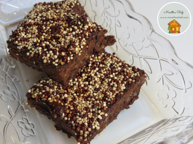 Brownies al cioccolato, fagioli neri e quinoa soffiata - ricetta per il Circolo del Cibo Altromercato