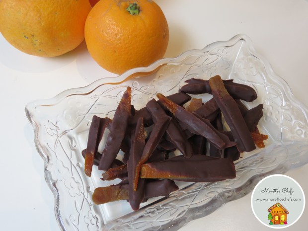 Scorzette d'arancia candite al cioccolato e cannella- Giornata Nazionale delle scorzette candite AIFB