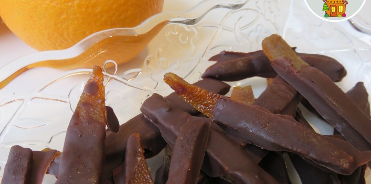 Scorzette d'arancia candite al cioccolato e cannella- Giornata Nazionale delle scorzette candite AIFB