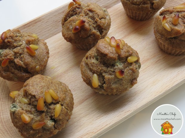 Muffin salati capperi, senape, pinoli e limone