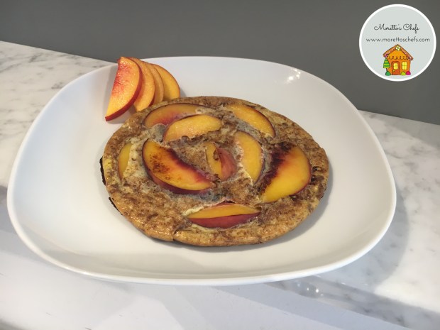 Frittata dolce alle pesche