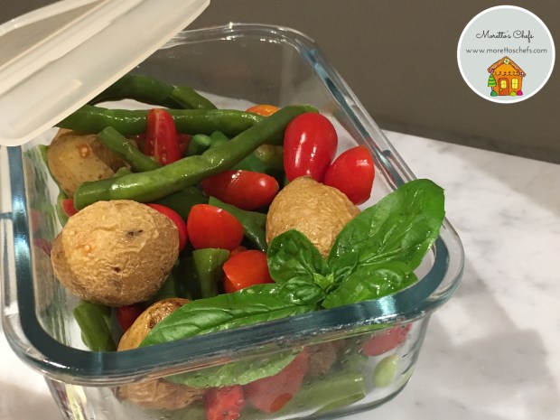 Insalata fagiolini, pomodorini e patate novelle - #schiscettaperfetta