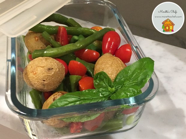 Insalata fagiolini, pomodorini e patate novelle - #schiscettaperfetta