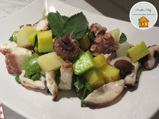 Insalata polpo, zucchine, patate, olive