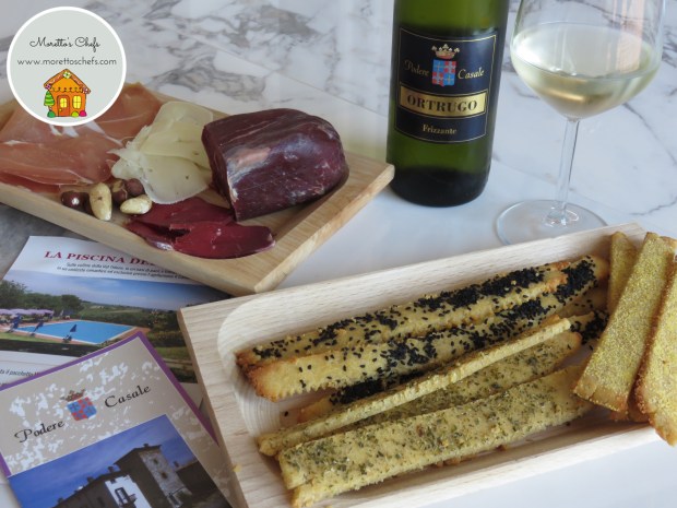 Grissini rustici senza glutine aromatizati al vino - ricetta per Podere Casale, agriturismo sui colli piacentini